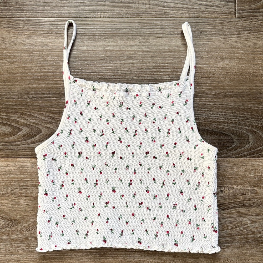 Forever 21 White Floral Camisole